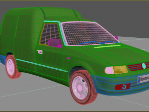 Volkswagen Caddy van MK2 Modelo 3D