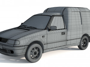 Volkswagen Caddy van MK2 Modelo 3D