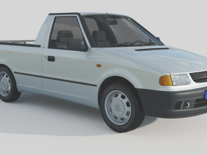 Volkswagen Caddy Pickup MK2 3D-Modell