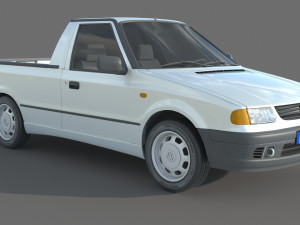 Volkswagen Caddy Pickup MK2 3D-Modell