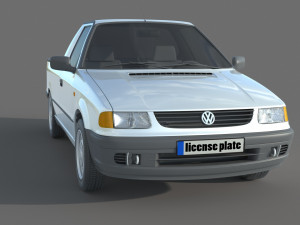 Volkswagen Caddy Pickup MK2 3D-Modell