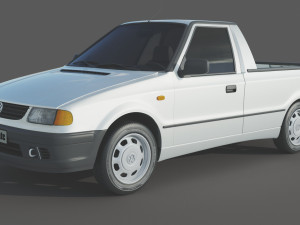 Volkswagen Caddy Pickup MK2 3D-Modell