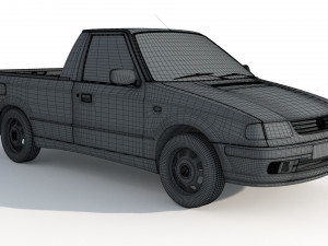 Volkswagen Caddy Pickup MK2 3D-Modell