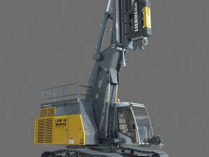 Liebherr LRB 18 Piling and Drilling Rig 3D Model