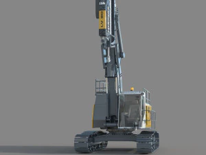 Liebherr LRB 18 Piling and Drilling Rig 3D Model