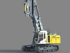 Liebherr LRB 18 Piling and Drilling Rig 3D Model
