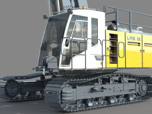 Liebherr LRB 18 Piling and Drilling Rig 3D Model