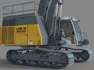Liebherr LRB 18 Piling and Drilling Rig 3D Model