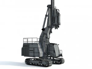Liebherr LRB 18 Piling and Drilling Rig 3D Model
