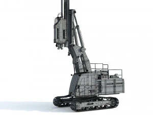 Liebherr LRB 18 Piling and Drilling Rig 3D Model