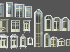 Doors Windows set 3D Model