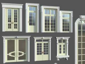 Doors Windows set 3D Model