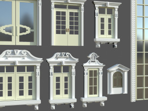 Doors Windows set Modelo 3D