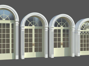 Doors Windows set 3D Model