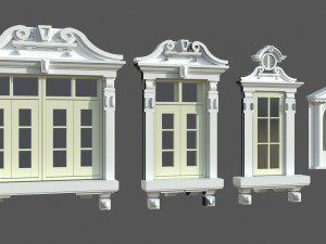 Doors Windows set Modelo 3D