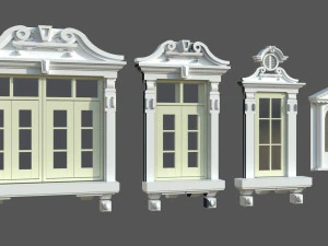 Doors Windows set 3D Model