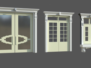 Doors Windows set Modelo 3D