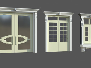 Doors Windows set Modelo 3D