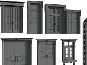 Doors Windows set 3D Model