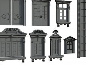 Doors Windows set Modelo 3D