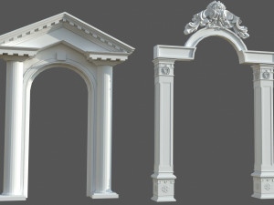 Door Window Decor set 3D 模型