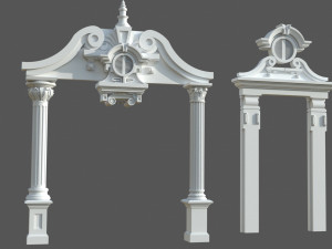 Door Window Decor set 3D 模型