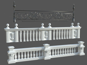 Door Window Decor set 3D 模型