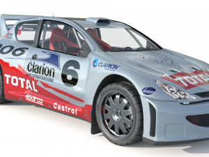 Peugeot 206 WRC 3D 模型
