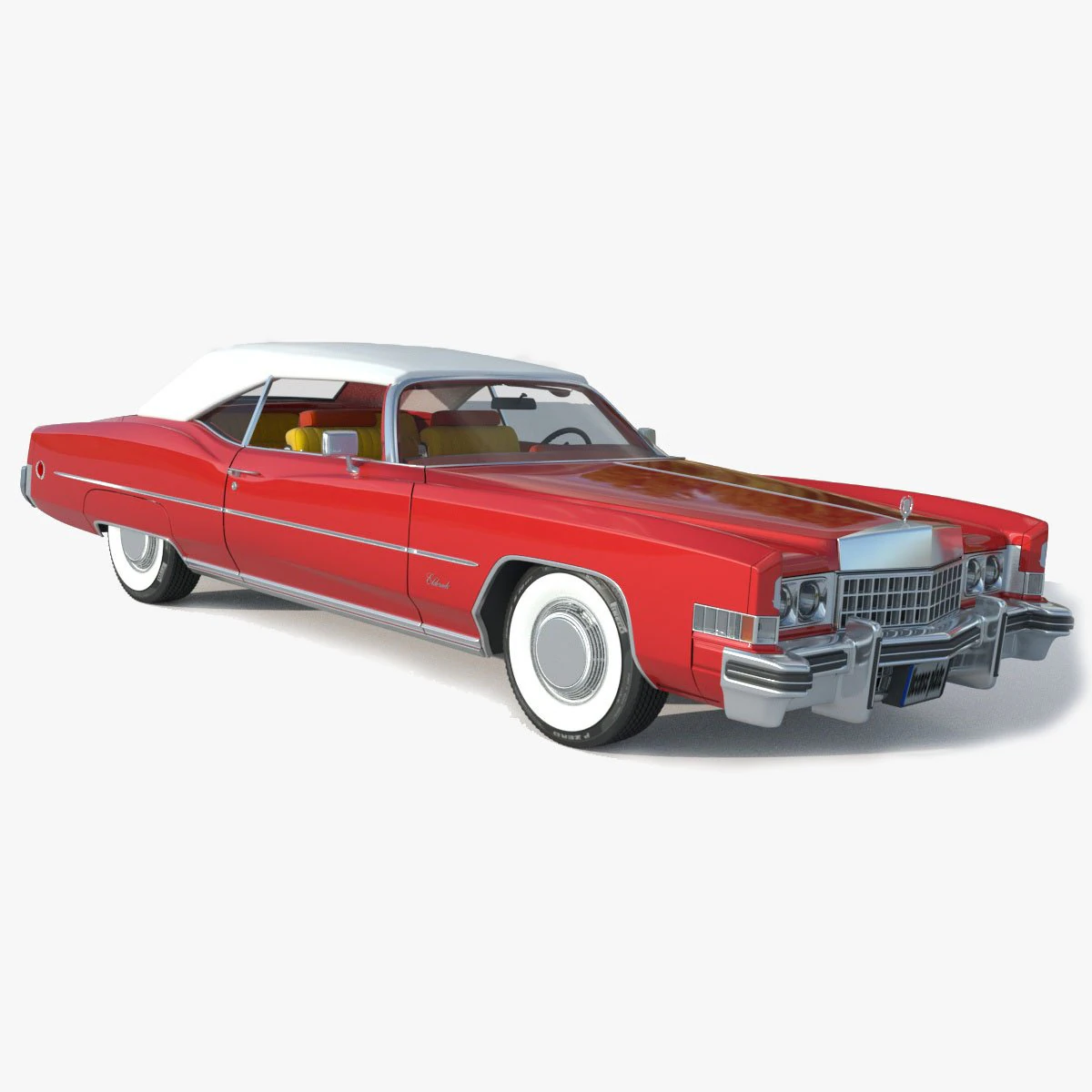 Cadillac Eldorado 3D Model .c4d .max .obj .3ds .fbx .stl .blend 