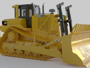 Caterpillar Cat D8T Track Type Tractor 3D Model
