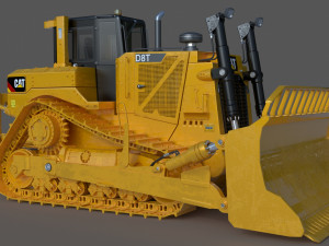 Caterpillar Cat D8T Track Type Tractor 3D Model