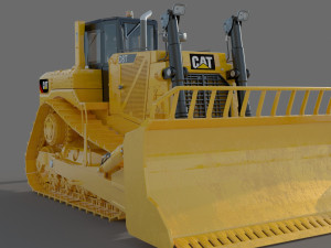 Caterpillar Cat D8T Track Type Tractor 3D Model