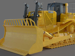 Caterpillar Cat D8T Track Type Tractor 3D Model