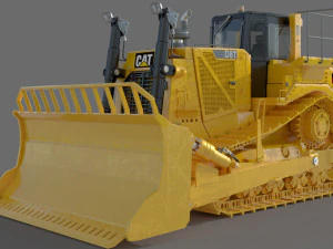 Caterpillar Cat D8T Track Type Tractor 3D Model