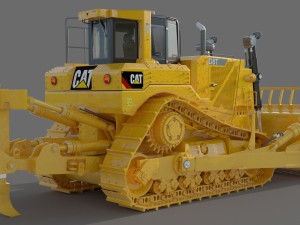 Caterpillar Cat D8T Track Type Tractor 3D Model