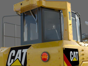 Caterpillar Cat D8T Track Type Tractor 3D Model