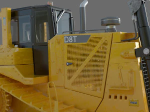Caterpillar Cat D8T Track Type Tractor 3D Model