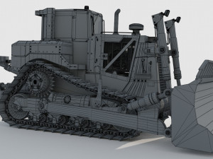 Caterpillar Cat D8T Track Type Tractor 3D Model