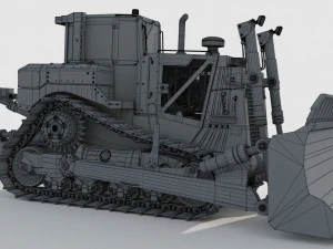 Caterpillar Cat D8T Track Type Tractor 3D Model
