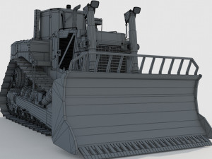 Caterpillar Cat D8T Track Type Tractor 3D Model