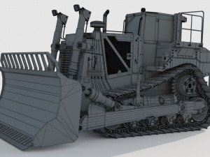 Caterpillar Cat D8T Track Type Tractor 3D Model