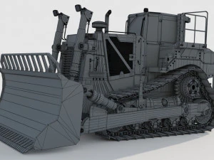 Caterpillar Cat D8T Track Type Tractor 3D Model