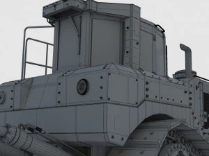 Caterpillar Cat D8T Track Type Tractor 3D Model