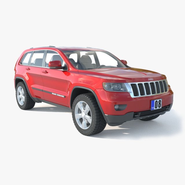 Jeep Grand Cherokee Laredo 3D Model .c4d .max .obj .3ds .fbx .stl .blend 