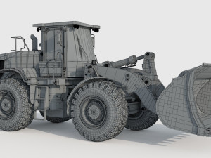 Caterpillar 966L Wheel Loader Model 3D