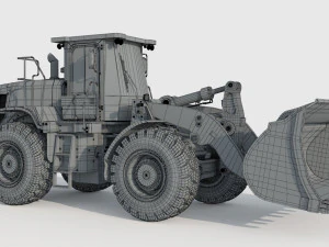 Caterpillar 966L Wheel Loader 3D Model