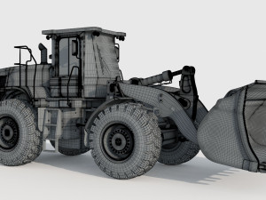 Caterpillar 966L Wheel Loader Model 3D