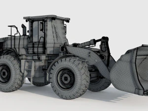Caterpillar 966L Wheel Loader 3D Model