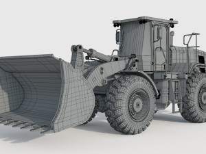 Caterpillar 966L Wheel Loader Model 3D