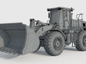 Caterpillar 966L Wheel Loader 3D Model